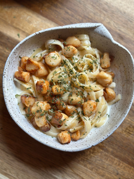 Creamy Scallop Pasta